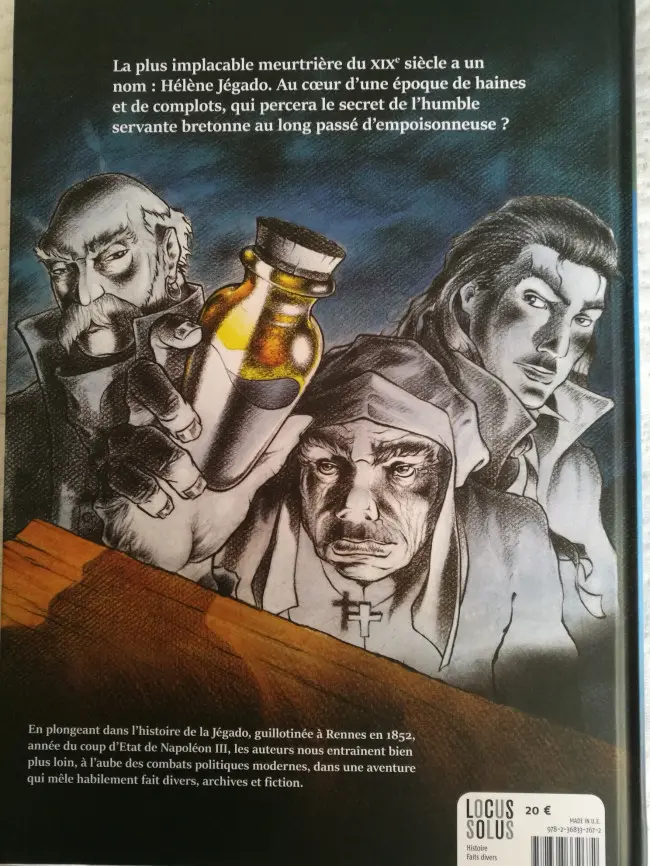 Verso de l'album Arsenic La Jégado - Tueuse à l'arsenic