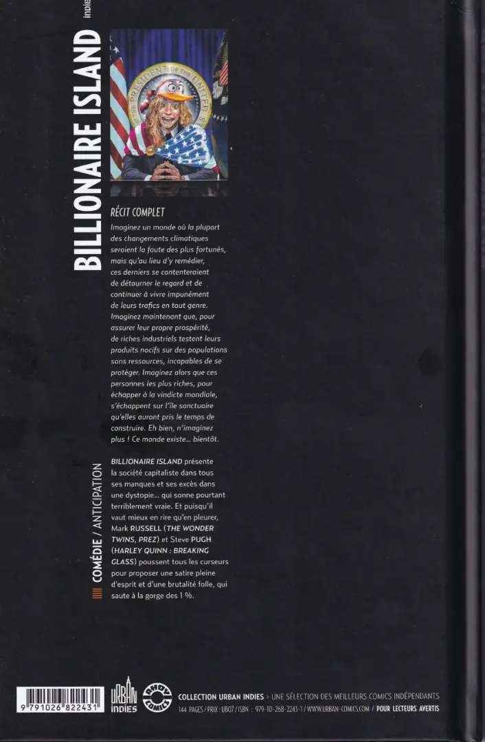 Verso de l'album Billionaire Island