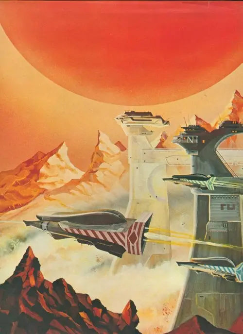 Verso de l'album Stewart Cowley Vaisseaux de l'espace de l'an 2000 à l'an 2100