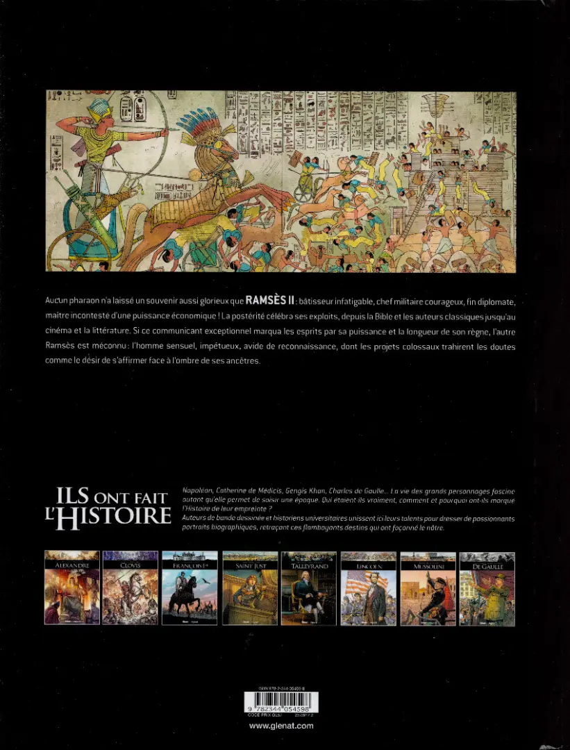 Verso de l'album Ils ont fait l'Histoire Tome 40 Ramsès II