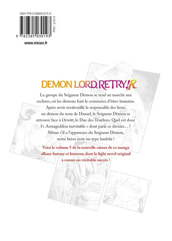 Verso de l'album Demon Lord, retry ! R 5