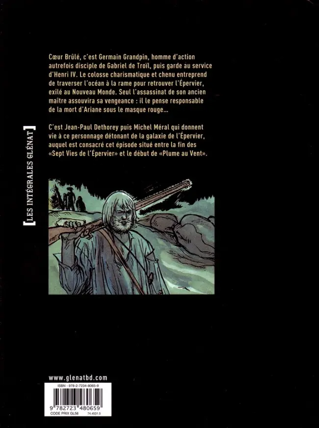 Verso de l'album Cœur Brûlé Épisode 1