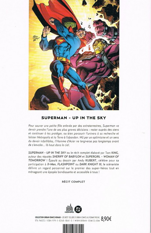 Verso de l'album Superman : Up in the Sky