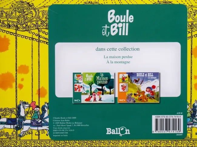 Verso de l'album Boule et Bill Tome 2 La Maison perdue