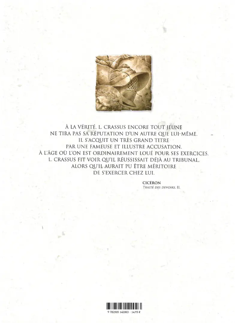 Verso de l'album Murena Tome 13 Les Neronia