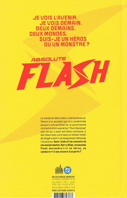 Verso de l'album Absolute Flash Tome 1 Deux Mondes