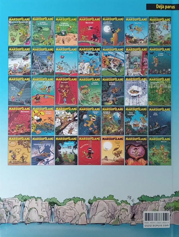Verso de l'album Marsupilami Tome 30 Palombie secrète