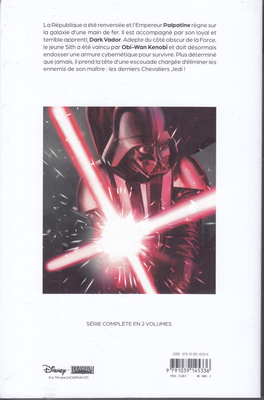 Verso de l'album Star Wars - Dark Vador : Le Seigneur noir des Sith 2 La Forteresse de Vador