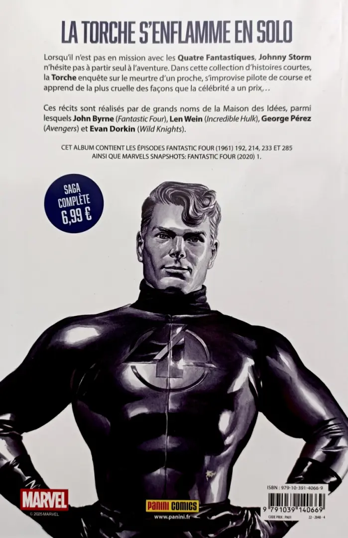 Verso de l'album Fantastic Four Tome 4 La Torche