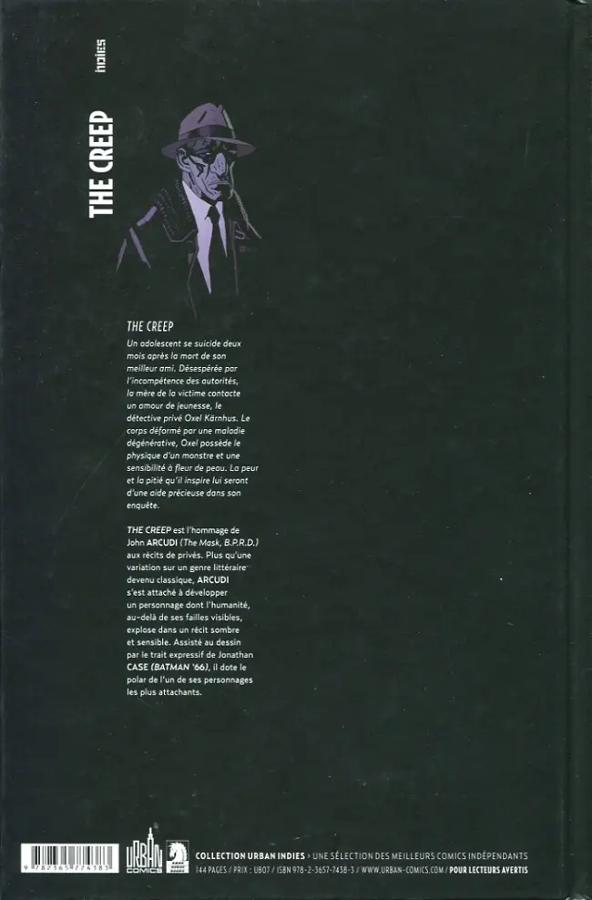 Verso de l'album The Creep