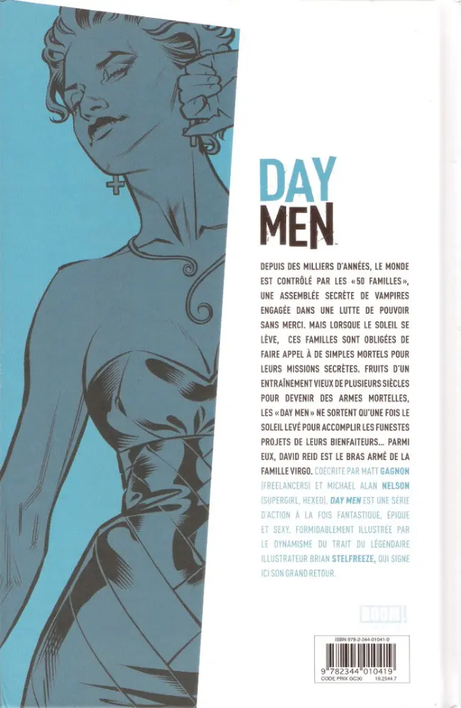 Verso de l'album Day Men Tome 1 Lux in tenebris