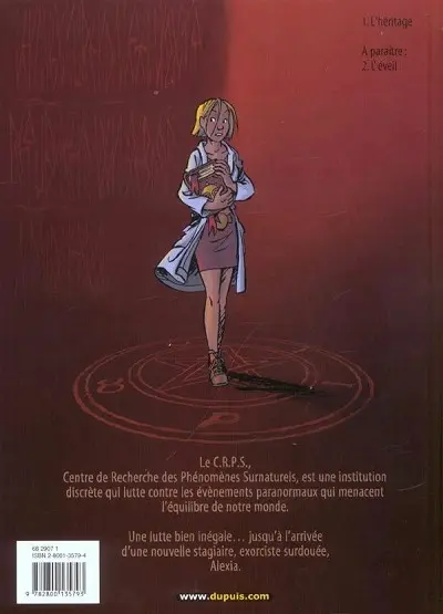 Verso de l'album Les Démons d'Alexia Tome 1 L'Héritage