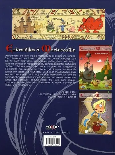 Verso de l'album Embrouilles à Mortecouille Tome 3 Les limaces gluantes
