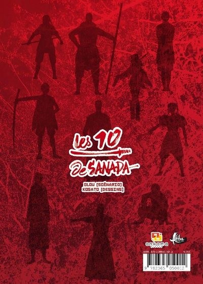 Verso de l'album Les 10 de Sanada 1