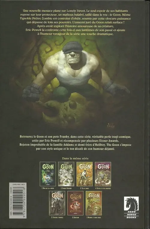 Verso de l'album The Goon Tome 7 Migraines et cœurs brisés