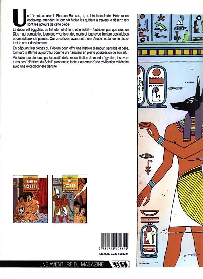 Verso de l'album Les Héritiers du soleil Tome 2 Le prophète de sable