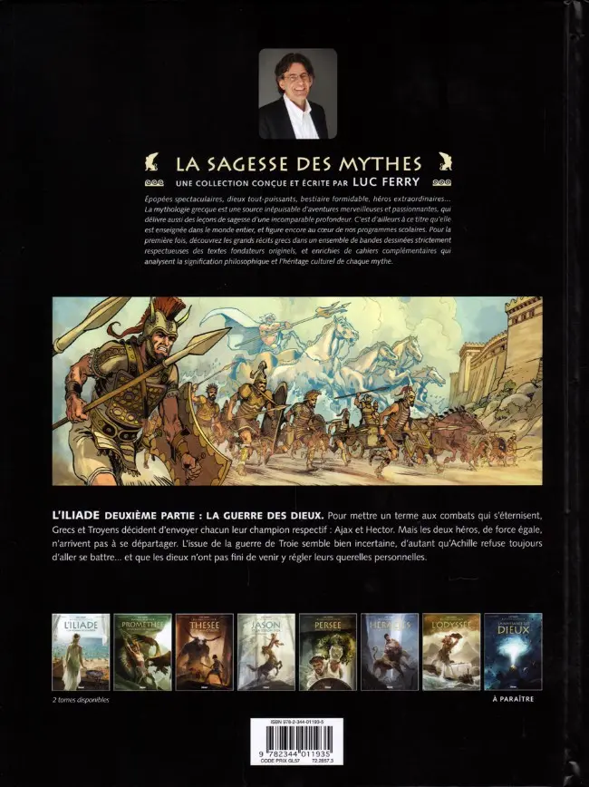 Verso de l'album L'Iliade Tome 2 La Guerre des Dieux