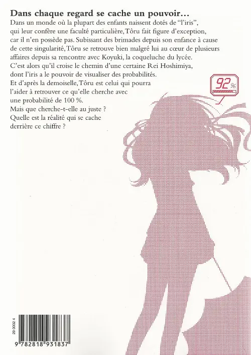 Verso de l'album Iris Zero 6