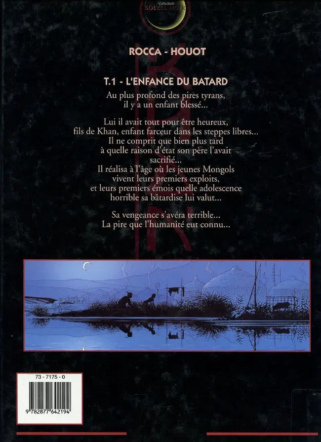 Verso de l'album Le Khan Tome 1 L'enfance du batard