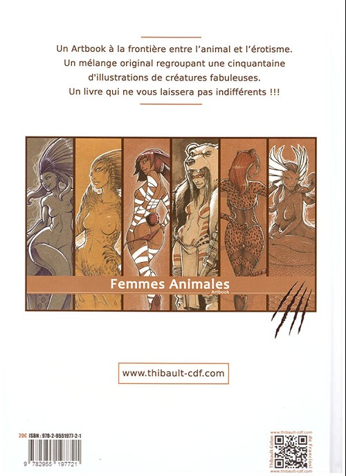 Verso de l'album Femmes animales