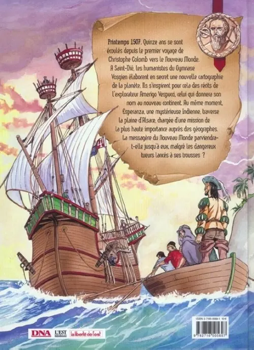 Verso de l'album La Messagère du nouveau monde