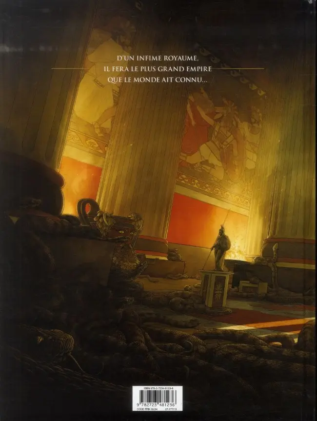 Verso de l'album Alexandre - L'épopée Tome 1 Un roi vient de mourir