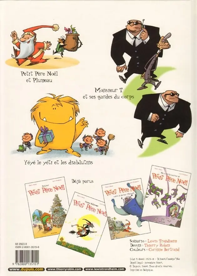 Verso de l'album Petit Père Noël Tome 5 Petit Père Noël et le cadeau perdu