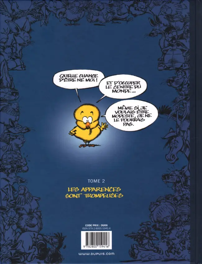 Verso de l'album Les aventures de Poussin 1er Tome 2 Les apparences sont trompeuses