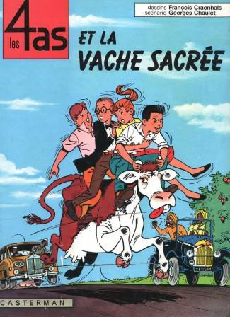 Couverture de l'album Les 4 as Tome 3 Les 4 as et la vache sacrée