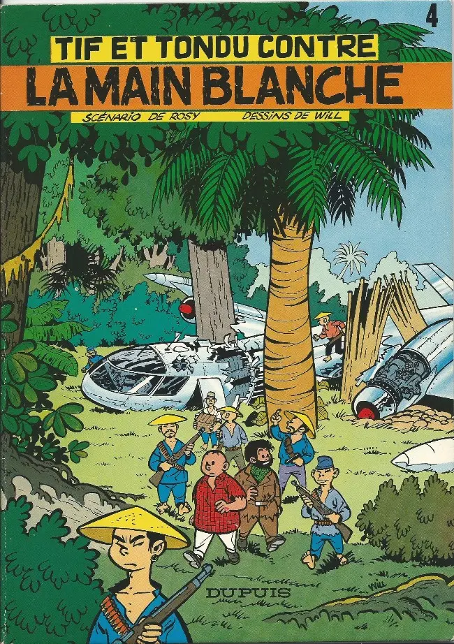 Couverture de l'album Tif et Tondu Tome 4 Tif et Tondu contre la main blanche