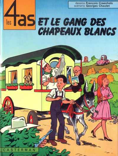 Couverture de l'album Les 4 as Tome 15 Les 4 as et le gang des chapeaux blancs