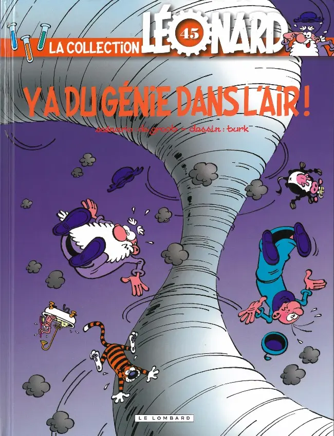 Couverture de l'album La Collection Léonard Tome 45 Y'a du génie dans l'air !