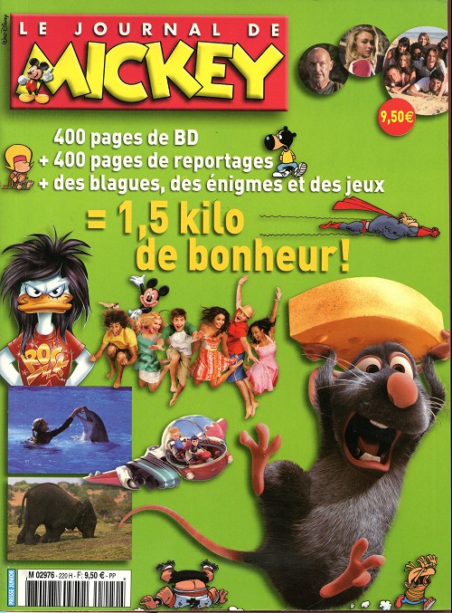 Couverture de l'album Le Journal de Mickey Album N° 220