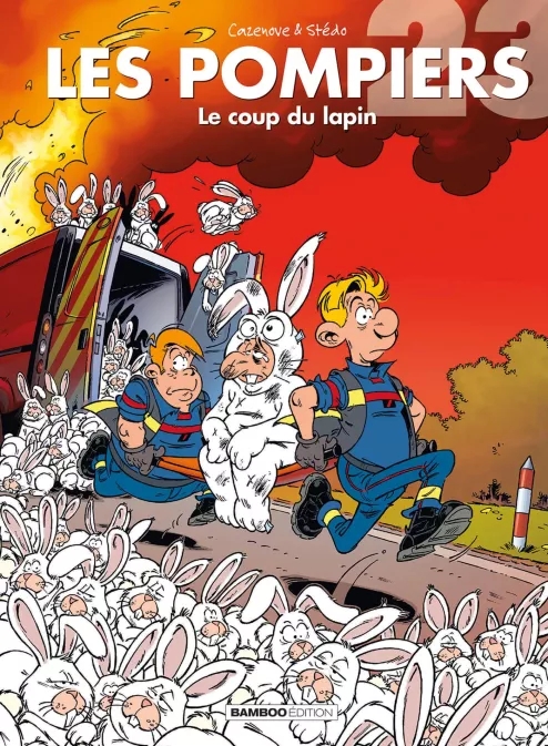 Couverture de l'album Les Pompiers Tome 23 Le coup du lapin