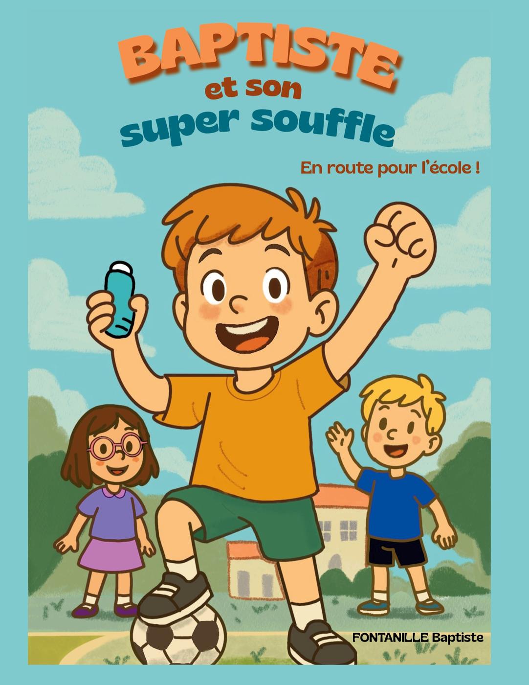 Couverture de l'album Baptiste et son super souffle 2 En route pour l'école !