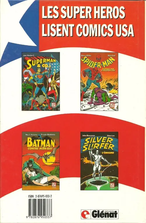 Verso de l'album Super Héros Tome 4 Silver Surfer : L'origine