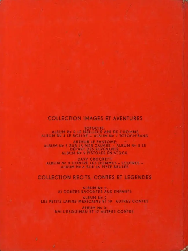 Verso de l'album Totoche Tome 3 Totoch's band