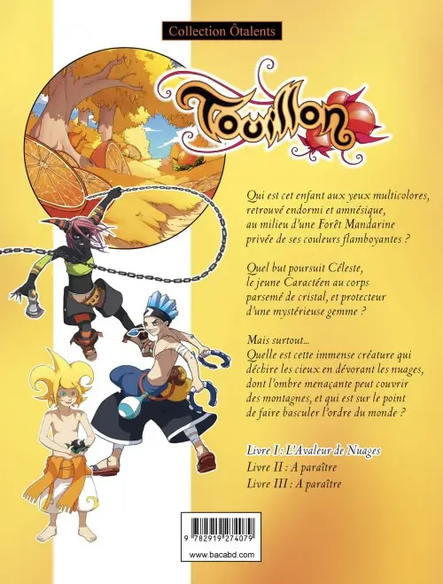 Verso de l'album Touillon Tome 1 L'Avaleur de nuages