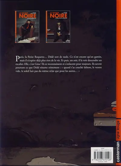 Verso de l'album La Trilogie noire Tome 2 Le soleil n'est pas pour nous