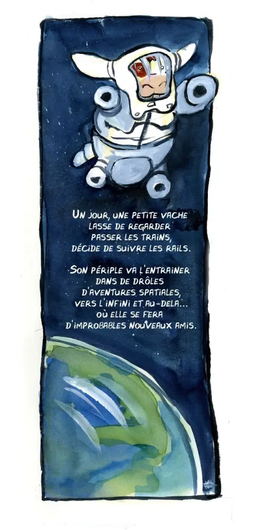 Verso de l'album La Vache de l'Espace
