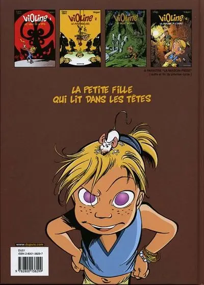 Verso de l'album Violine Tome 4 La caverne de l'oubli