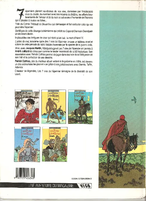 Verso de l'album Les 7 Vies de l'Épervier Tome 3 L'arbre de mai