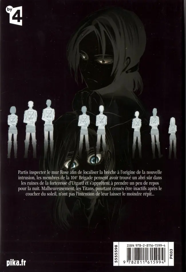 Verso de l'album L'Attaque des Titans 10