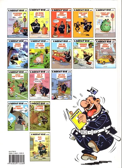 Verso de l'album L'Agent 212 Tome 1 24 heures sur 24