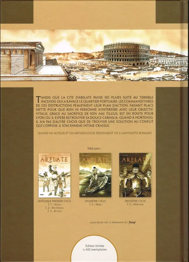 Verso de l'album Arelate Tome 6 Carmilia