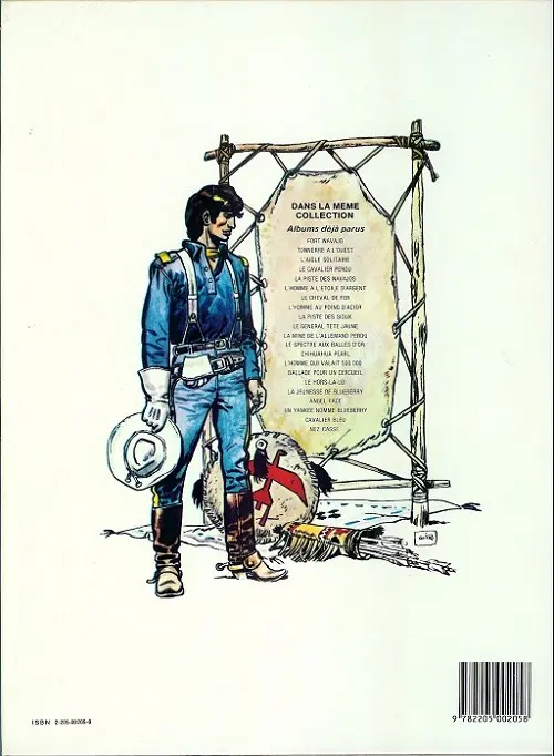 Verso de l'album Blueberry Tome 3 L'aigle solitaire
