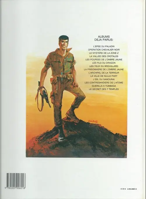 Verso de l'album Bob Morane Tome 14 La prisonnière de l'ombre jaune