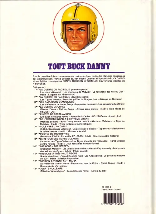 Verso de l'album Tout Buck Danny Tome 10 Missions Top secret
