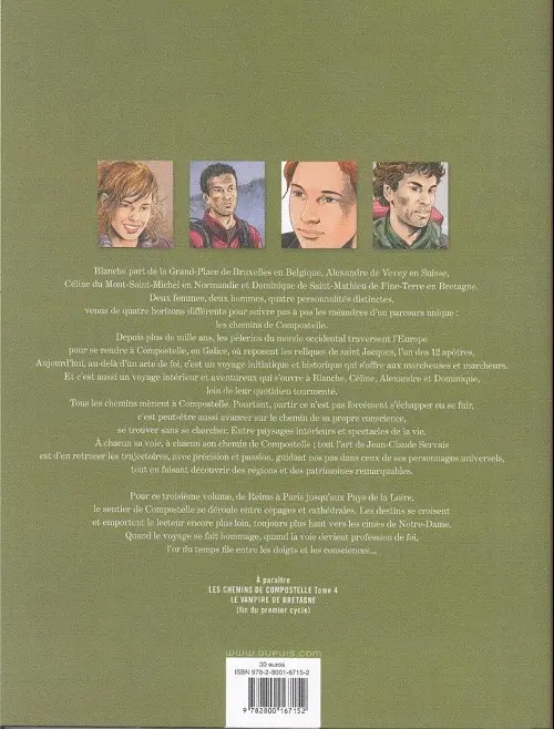 Verso de l'album Les Chemins de Compostelle Tome 3 Notre dame