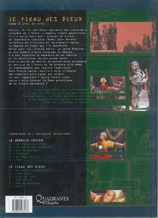 Verso de l'album Le Fléau des dieux Tome 3 Urbi et Orbi